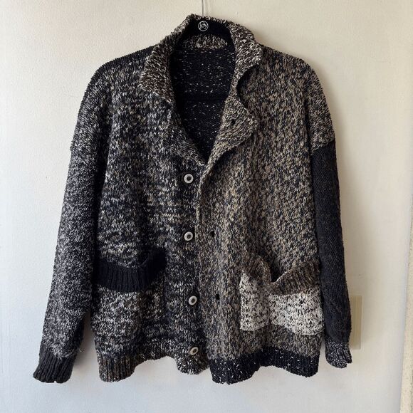 Amy Brill Lagenlook Patchwork Knit Cardigan Jacket – Handcrafted USA, One Size - Picture 7 of 10